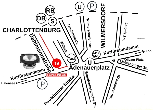 Stadtplan Expolinear